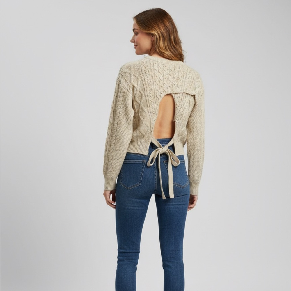 Moon & Madison Beige Knit Sweater
